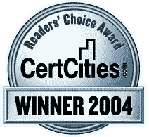 CertCities.com 2004 Winner Logo